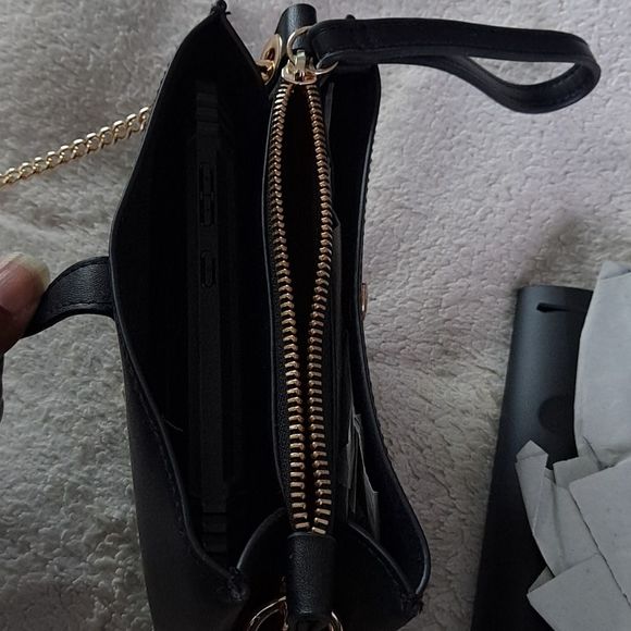 Womens Wristlet Crossbody Bag - A New Day™ Black - Picture 8 of 9